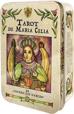 Tarot de Maria Celia in a tin